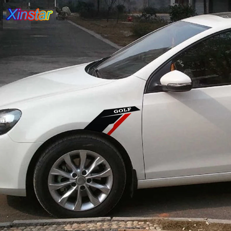 2 шт. kk автомобиля стикеры декоративные для тела volkswagen GOLF1 golf2 golf3 golf4 golf5 golf6 golf7 mk1 mk2