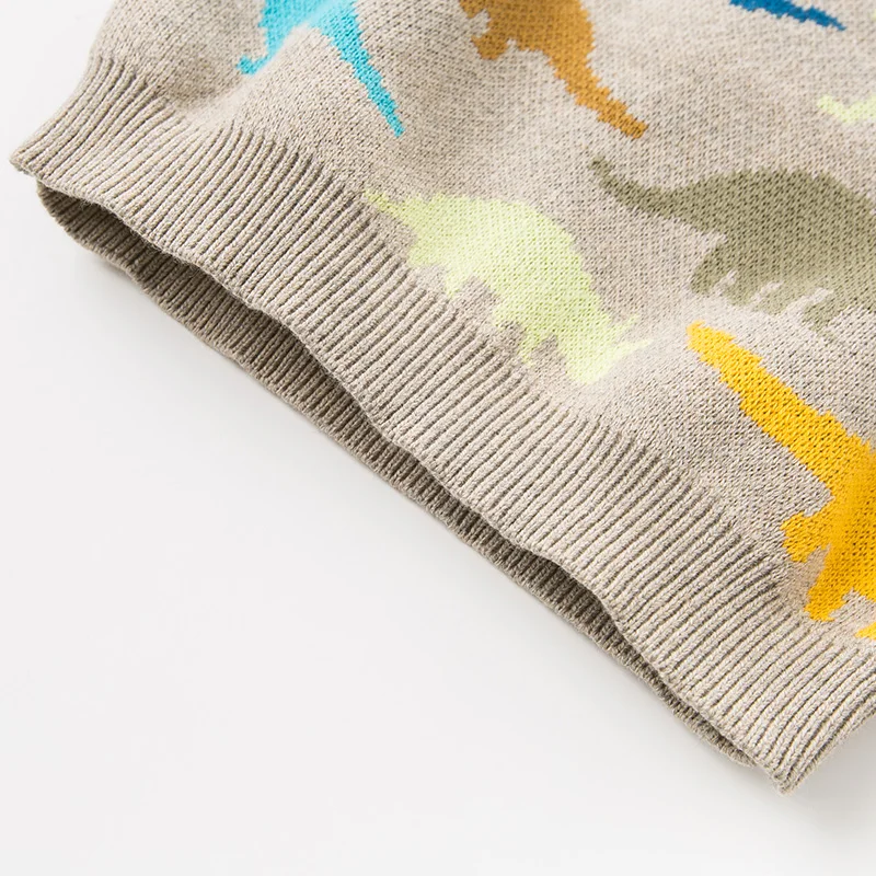 DB11613 dave bella Зимний вязаный свитер для маленьких мальчиков Хлопковый пуловер с