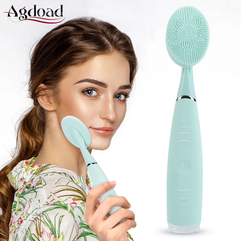Портативная электрическая Очищающая щетка для лица водонепроницаемый