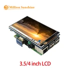 4-дюймовый 3,5-дюймовый сенсорный экран Raspberry Pi4 800x48 0 IPS с регулируемой подсветкой, ЖК-дисплей с аудио для Raspberry Pi 4B3B +3B PCRPI134