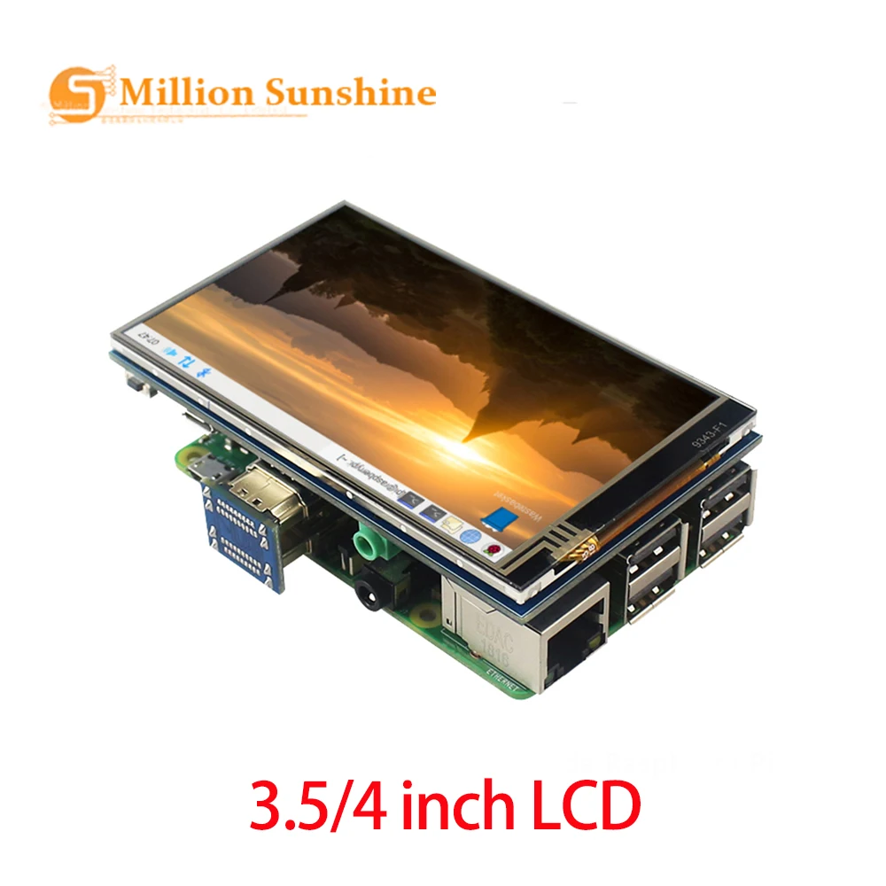 4 дюймовый 3 5 сенсорный экран Raspberry Pi4 800x480 IPS с регулируемой подсветкой ЖК дисплей