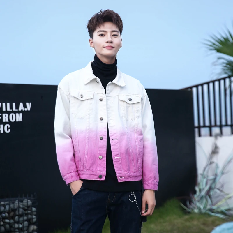 Джинсовая куртка 2021 мужская в Корейском стиле на весну и осень джинсовая