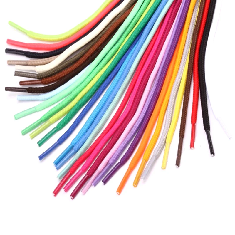 

1Pair Round Shoelaces Top Quality Polyester Classic Off Shoe Laces Do Not Fade Outdoor Leisure Sneakers Shoe Lace Unisex