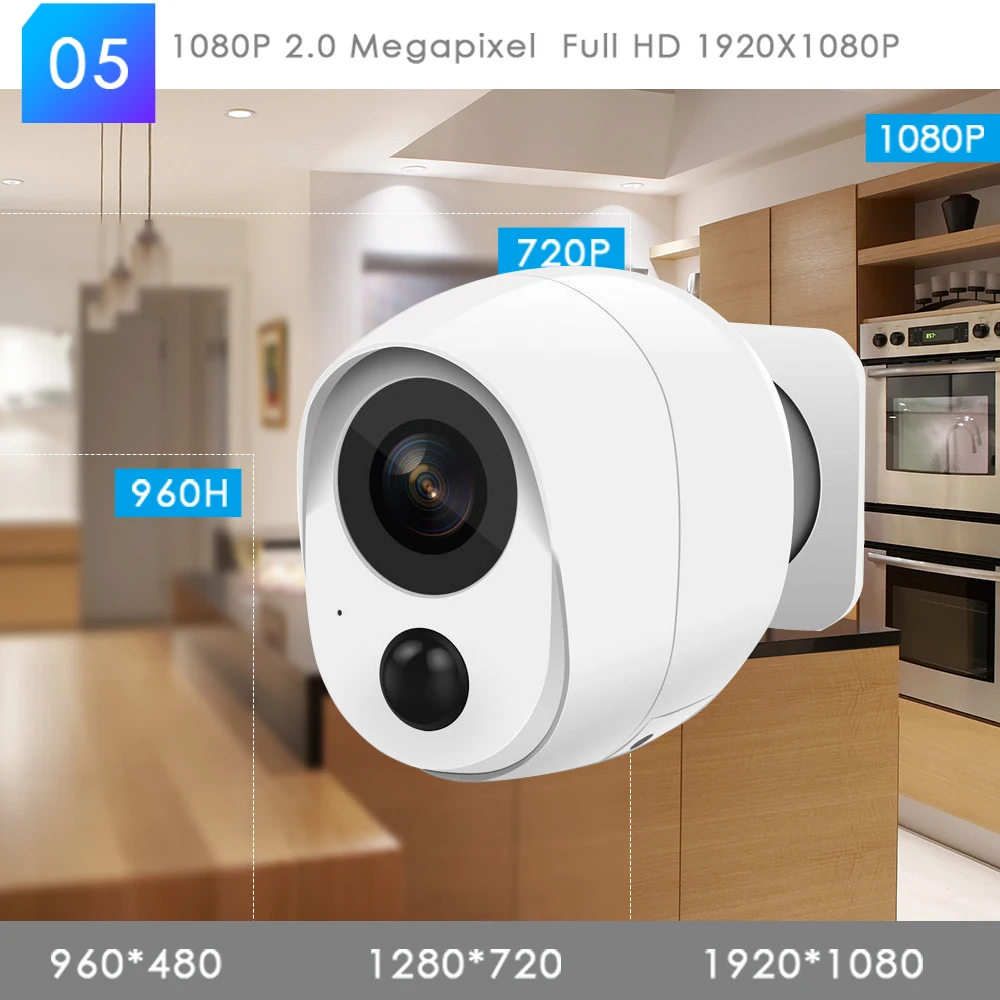 IP камера с разрешением 1080p 2mp беспроводная охранная IP-камера, поддержка карты SD, WiFi, мегапиксельная, наружная, водонепроницаемая, инфракрасная подсветка, HD ONVIF CCTV домашняя камера