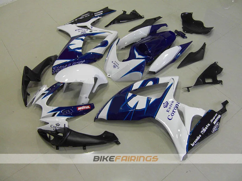 

New ABS Fairings Kit set Fit For SUZUKI GSXR600 GSXR750 06 07 R600 R750 K6 GSXR 600 750 2006 2007 custom blue corona