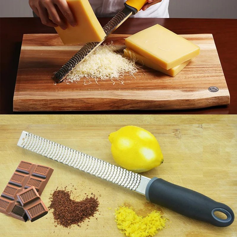 Многофункциональная терка для лимона шоколада из нержавеющей стали Zester Cheese Microplane Rasp нож для снятия цедры с фруктов кухонные хорошие Вспомогательные аксессуары