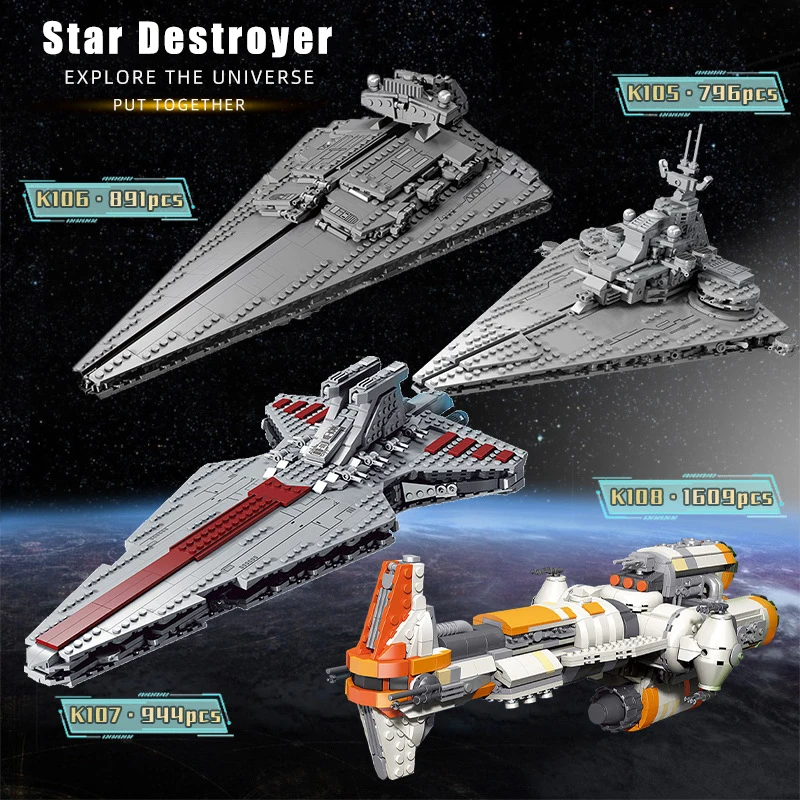 

Игрушка Idea StarPlan, имперская звезда, разрушитель, Республика, атака, Круизер, строительные блоки, кирпичи, игрушки UCS, подарок на Рождество для ...