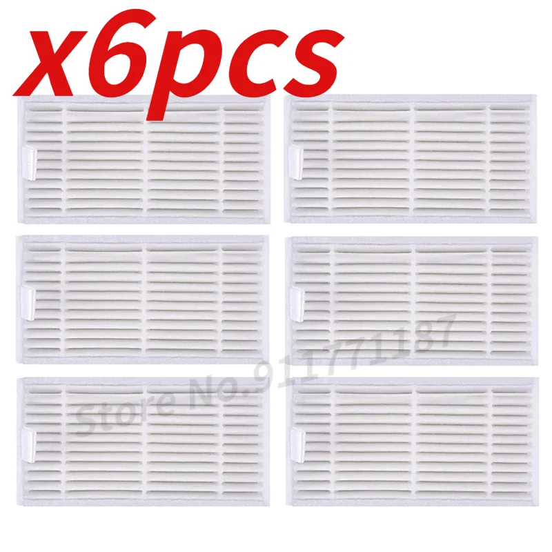 

Фильтр Hepa для ILIFE V4 V5s Pro V50 Pro Запчасти для робота-пылесоса, Сменный фильтр Hepa, 6 шт.