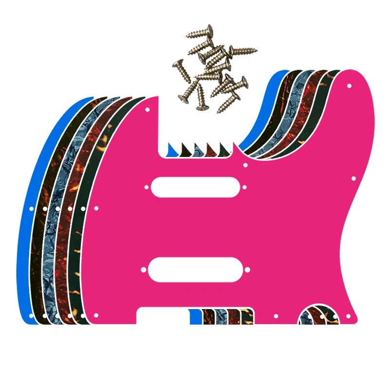 

Fei Man Custom Guitar Parts For US 8 Screw Holes Nashville SS Single Pickups Tele Guitar Pick Guard Scratch Plate Flame Pattern