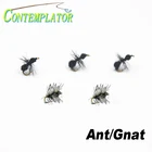 5 шт. смешанные 14 # Гриффит's Gnat имитация мочеиспускания и 16 # муравей мобильные мухи поверхность Сухой Мушки вода насекомые нахлыстовая рыболовная приманка