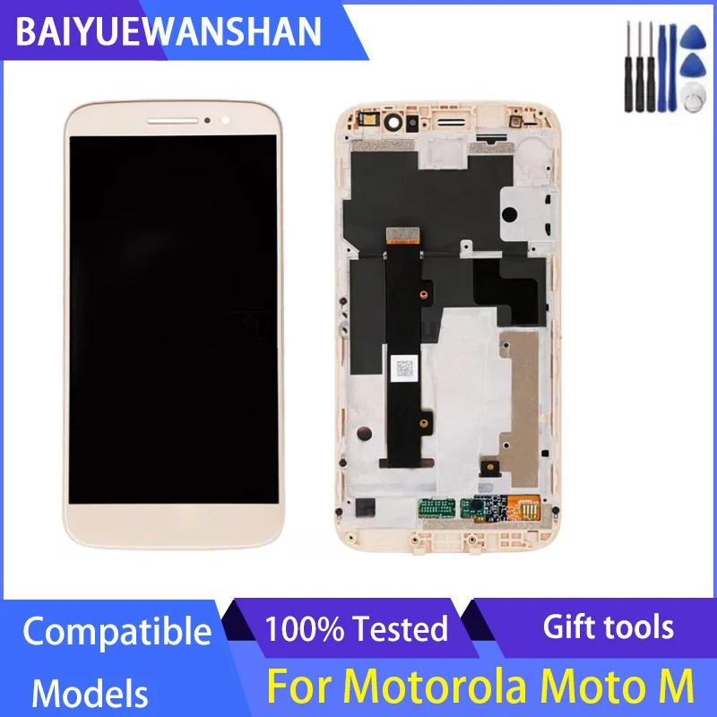 Оригинальный 5 &quotдля Motorola Moto M ЖК-дисплей с сенсорным экраном дигитайзер Замена
