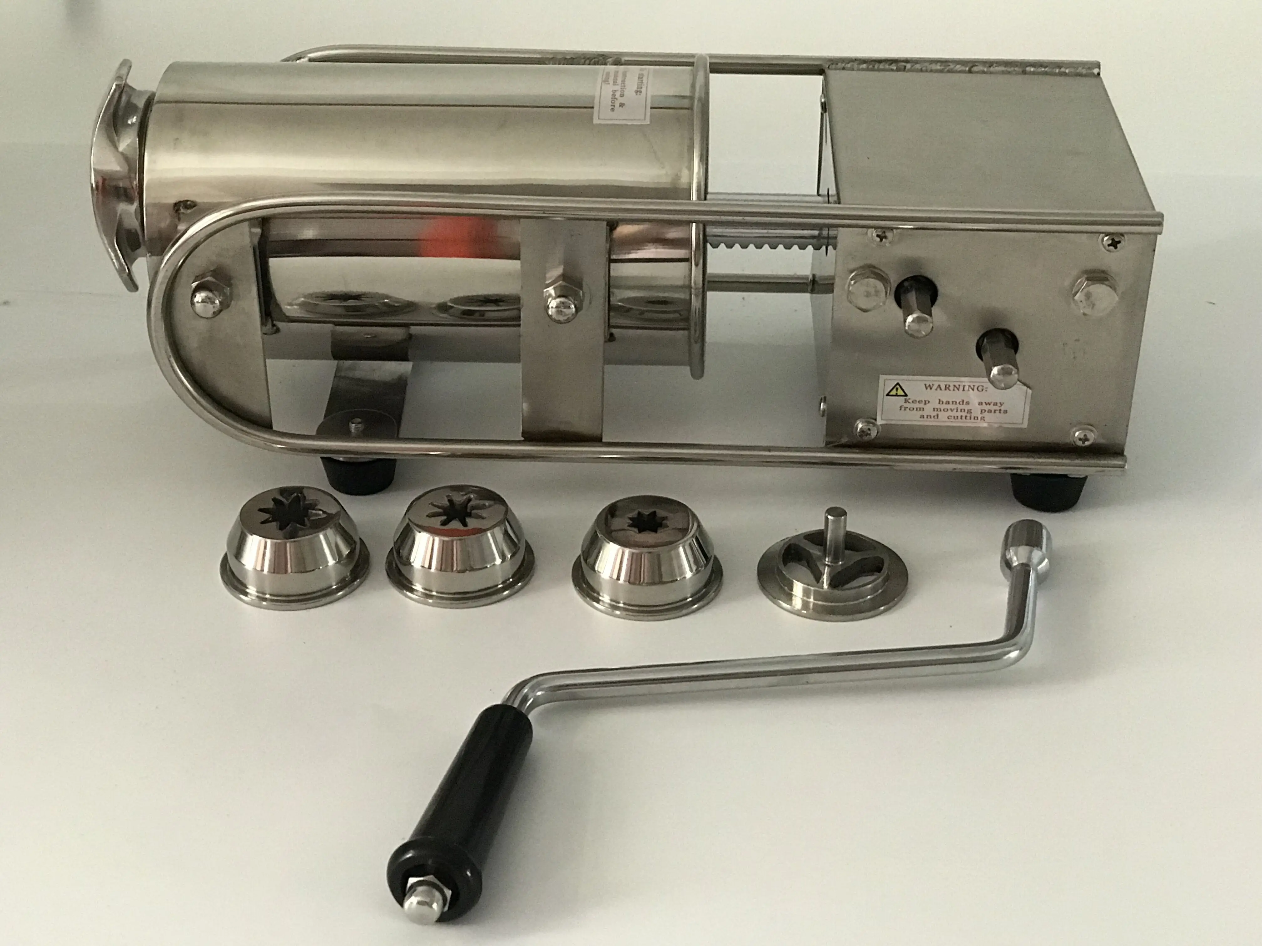 Free Shipping 304 stainless steel 2L Manual horizontal Churros Maker Machine with 3 size nozzles | Бытовая техника