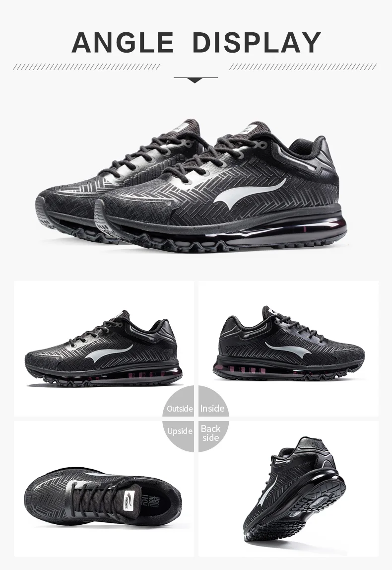 ONEMIX мужские кроссовки для бега zapatillas hombre спортивные мужские кроссовки черного цвета дышащая Спортивная обувь кроссовки для прогулок демпфирующие кроссовки для бега