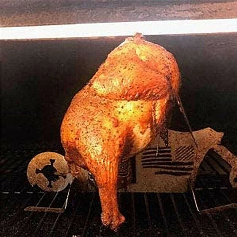 Портативная подставка для курицы инструменты пива и барбекю американский