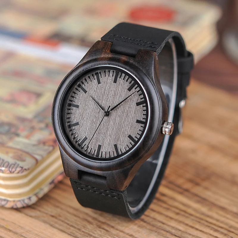 BOBOBIRD Ограниченная серия бамбуковые деревянные часы мужские роскошные брендовые дизайнерские часы с кожаным ремешком кварцевые часы для мужчин в подарочной коробке
