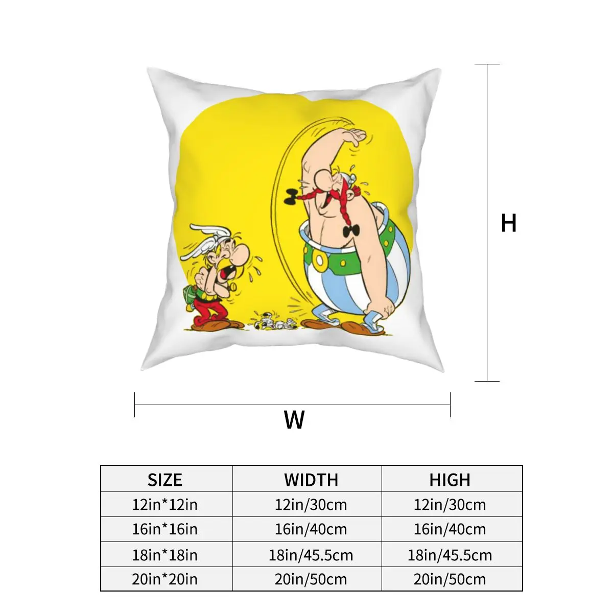 Подушка для дома Asterix и Obelix декоративная с рисунком двусторонним гостиной | Дом