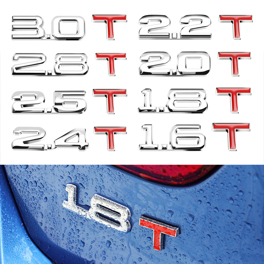 3D металлический автомобиль наклейка Объем двигателя для mazda 323 Киа пиканто 3 2008 skoda