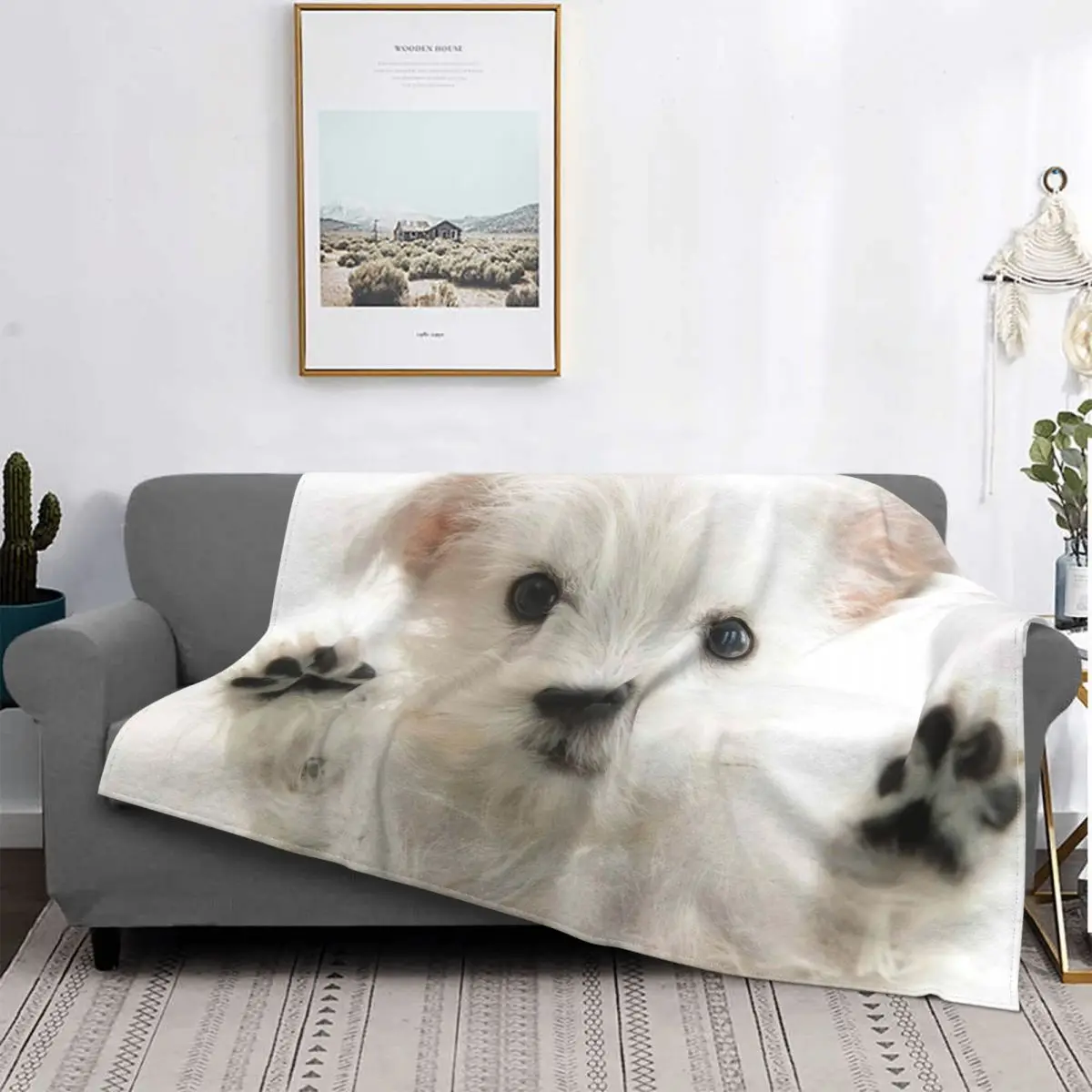 

Ковер для гостиной с изображением щенков, текстильное одеяло для горячей кровати, покрывала для кровати, Роскошное Одеяло, фланелевое одеял...