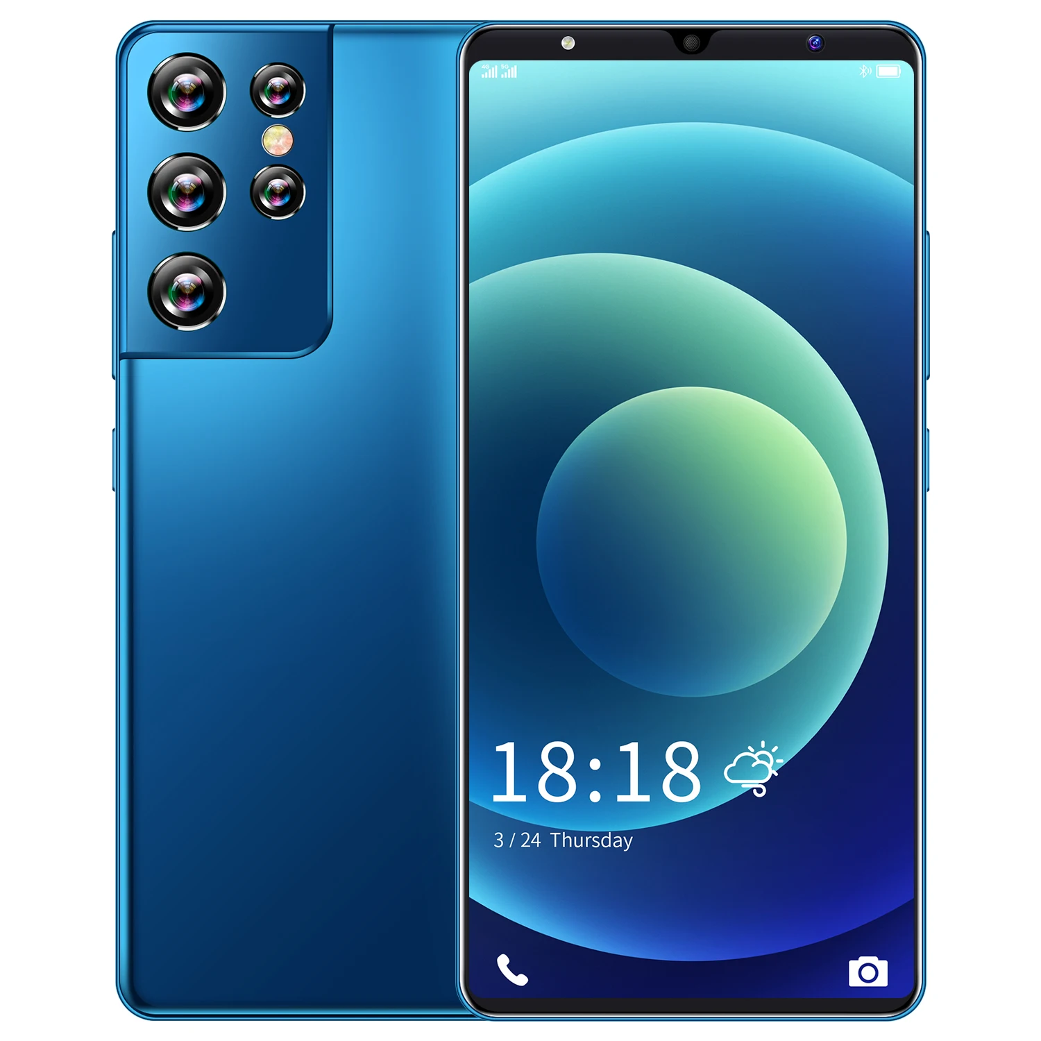 

S21 Ultra Cheap Smart Phone 6.1 HD+ Inch Andriod 11 6GB+128GB 24MP+48MP 5000mAh 1440*3200 5G LTE 10 Core Mobile Phone Celular
