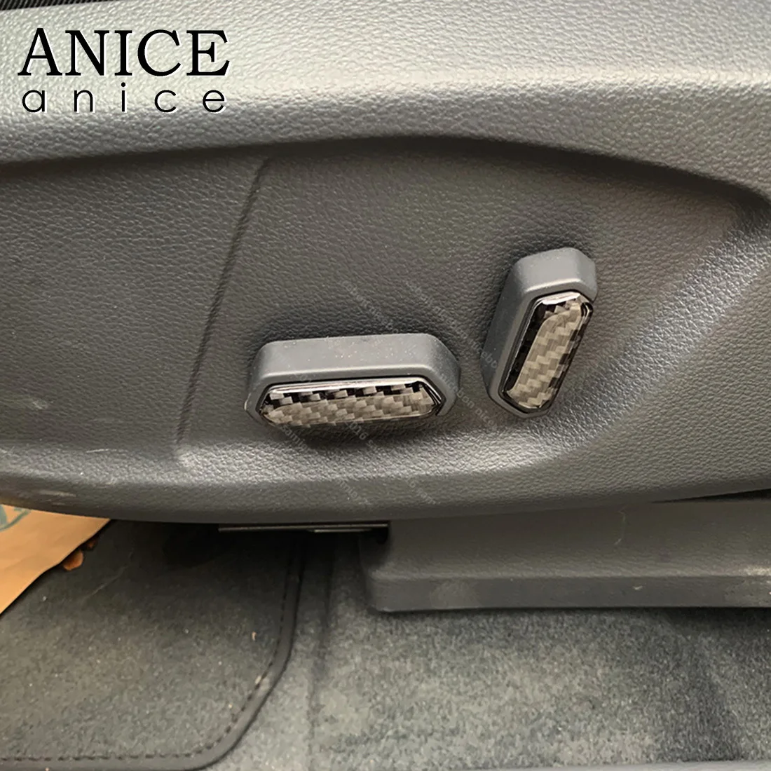 Чехол из углеродного волокна с кнопкой регулировки сиденья для Ford Ranger Everest norour Mazda