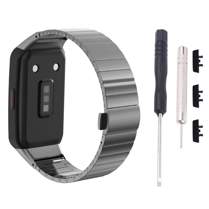 

Stainless Steel Wristband Metal Strap For -Huawei Honor Band 6 Smart Bracelet
