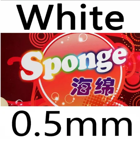 white0.5mm 61 секундная высокая эластичность губка для настольного тенниса - Цвет: white0.5mm