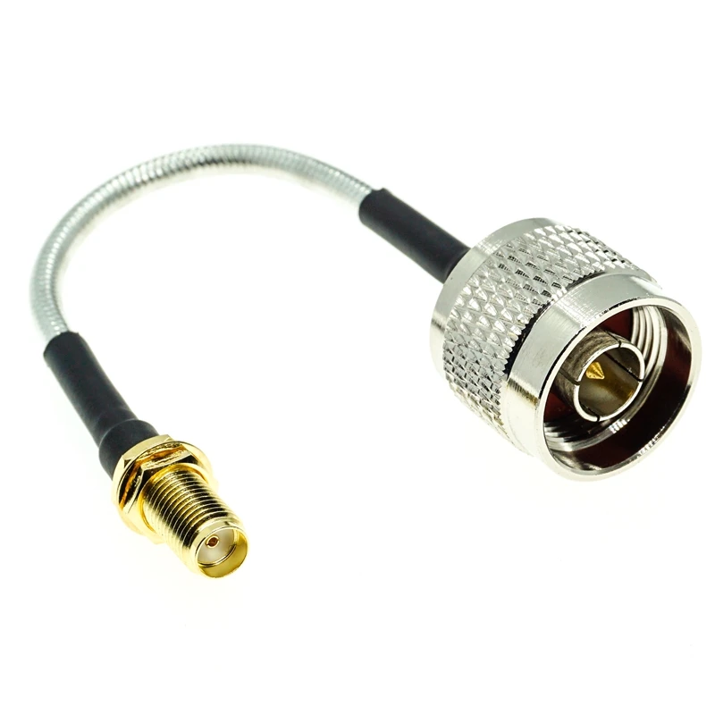 Гнездовая гайка SMA перегородка к разъему типа N штекер RG402 RG-402 полугибкий