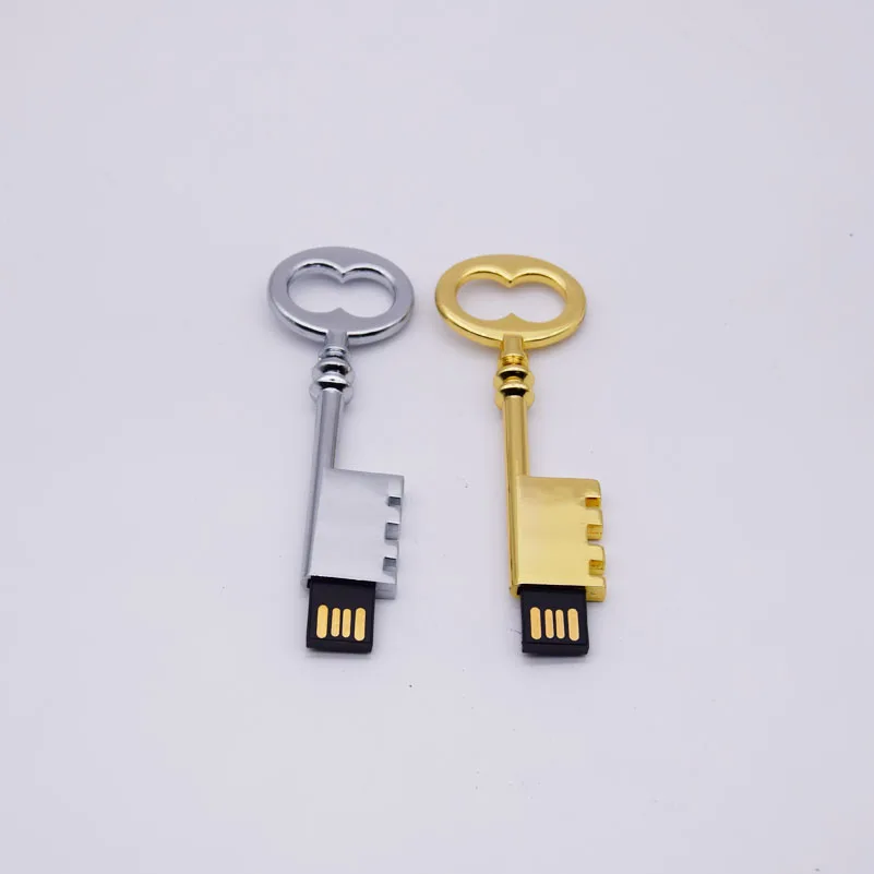 Пользовательский логотип металлический ключ Usb флэш накопитель 32 Гб 16
