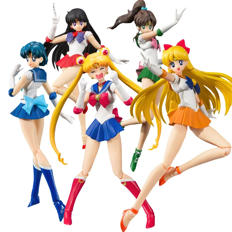 Фигурка игрушечная Bandai SHF Сейлор Мун Марс Юпитер Меркурий Tsukino Usagi Chiba Mamoru