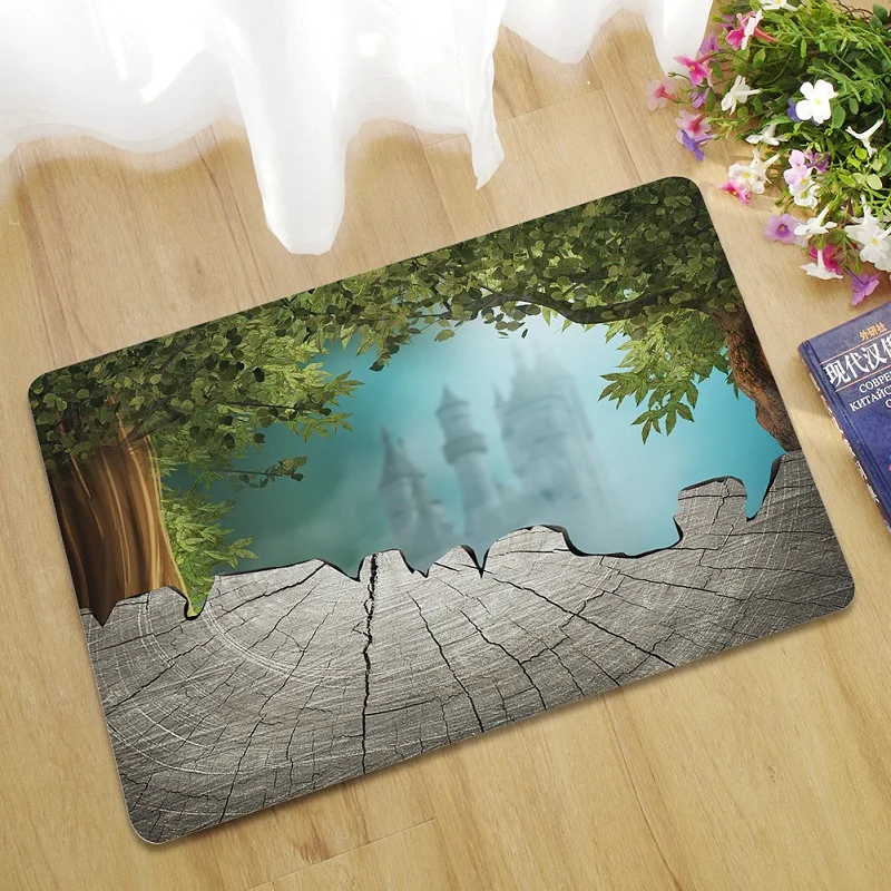 

Personality Carpet Rubber Floor Mats Living Room Bedroom Bathroom Entrance Door Absorbent Non-Slip40*60cm45*75cm
