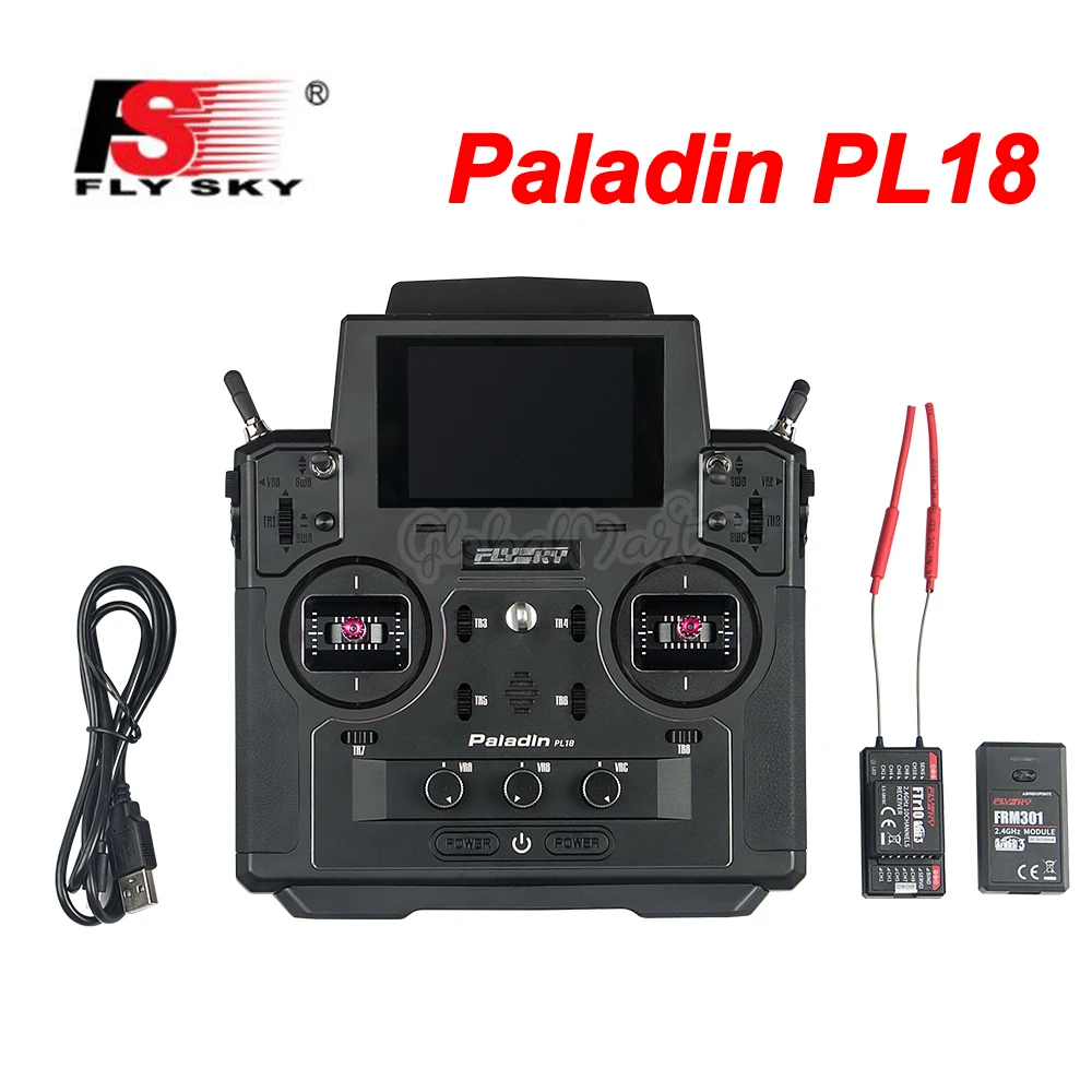 Flysky FS-PL18 Paladin 2 4 г 18CH радио передатчик с FS-FTr10 приемник HVGA 3 5 дюймов TFT сенсорный