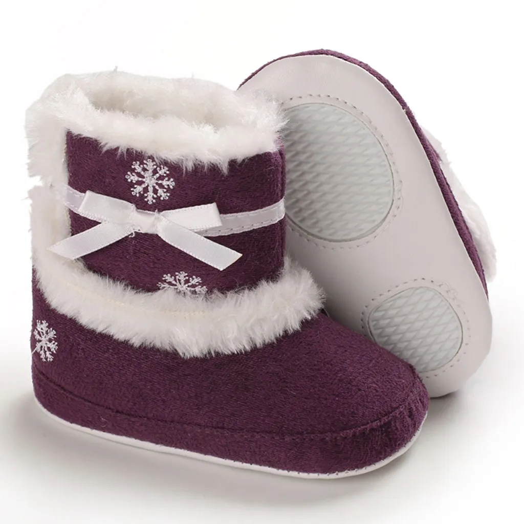 Обувь для новорожденных мальчиков и девочек обувь первых шагов Милая зимняя