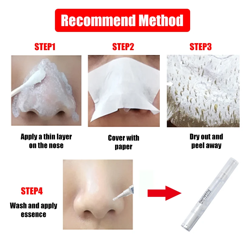 ROSALIND Face Masks Set Face Serum Facial From Black Dots Remove Deep Cleaning Blackhead Nose Strip Peeling Shrinking Nose Pores