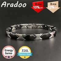 aradoo magnetic bracelet holiday gift for bracelet korea stainless steel bracelet mens bracelet clasp bracelet metal bracelet
