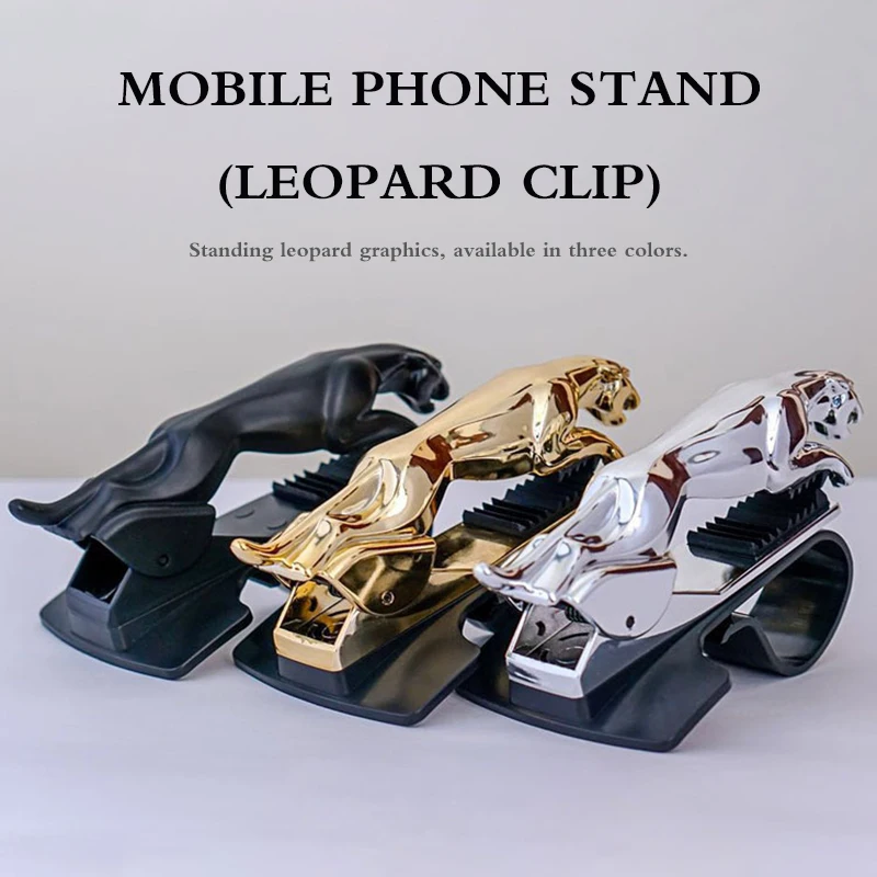 

Universal Leopard Car Phone Holder Adjustable Dashboard Mobile Phone GPS Stand Bracket For IPhone 7 Samsung Xiaomi Huawei IPad