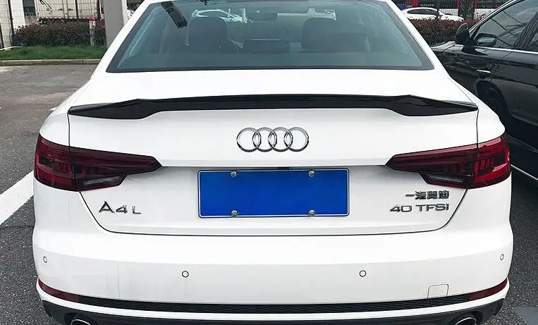 Спойлер для Audi A4 2018-2019 высококачественный спойлер A4L TF из АБС-пластика заднее