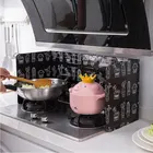 Алюминиевая перегородка для кухонной газовой плиты, защитный экран от разбрызгивания масла при жарке, кухонные аксессуары, инструменты
