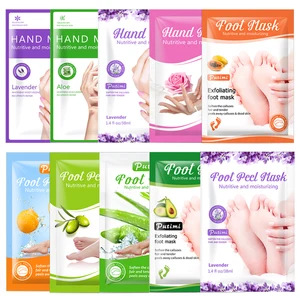 10 упаковок отшелушивающих масок PUTIMI для ног, носков для педикюра, удаления омертвевшей кожи, маска для пилинга ног, увлажняющая маска для рук, перчатки для спа