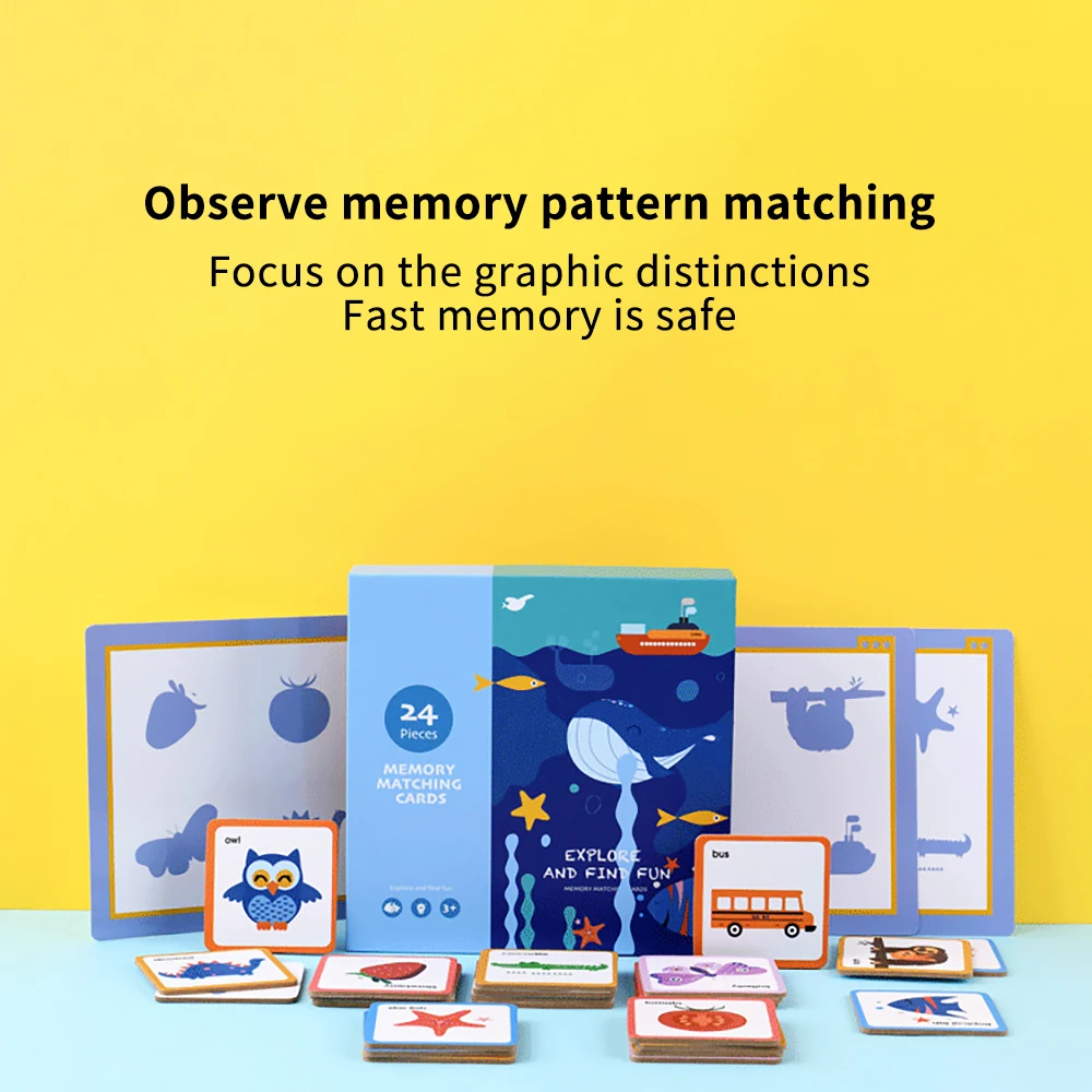 

Baby Kids Cognition Puzzle Toys Wooden Memory Corresponding Puzzle Toy Early Education Building Block Toy