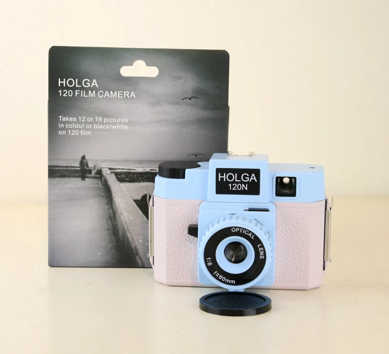HOLGA 120N розовая и синяя камера среднего формата 120 Ломография Lomo Kodak Fujifilm|Плёночные