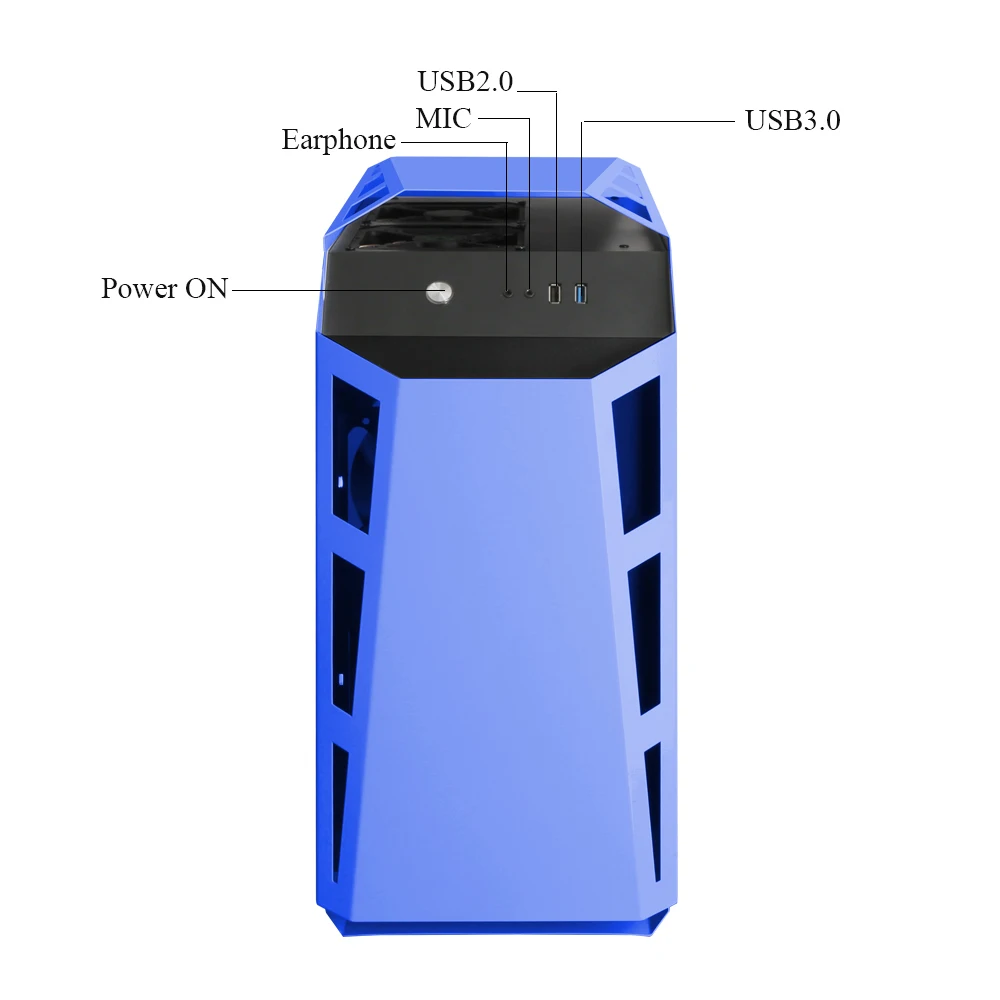 MATX Mohterboard DIY Вентилятор охлаждения Настольный чехол на заказ башня микро-ATX