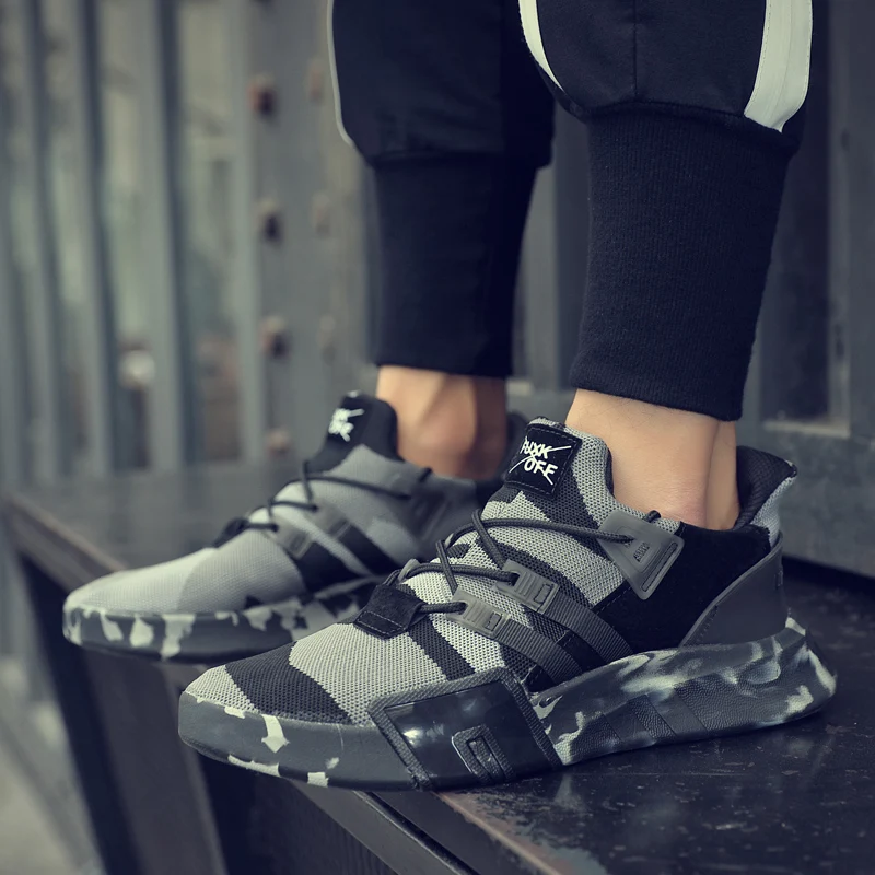 2019 осенние мужские камуфляжные кроссовки rockrunner eqt модная обувь повседневная