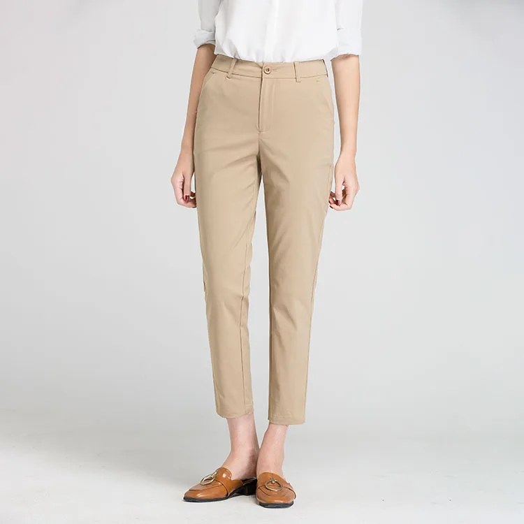 2019 новые зимние женские высококачественные хлопковые модные брюки высокого