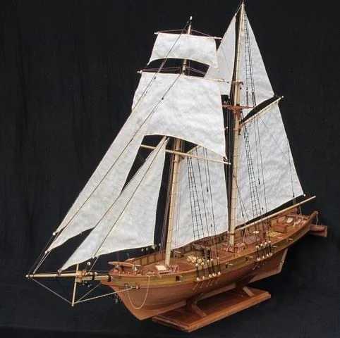 

Ship Scale 1/96 Classics Antique Model building kits HARVEY 1847 wooden Sailboat DIY Hobby Boat