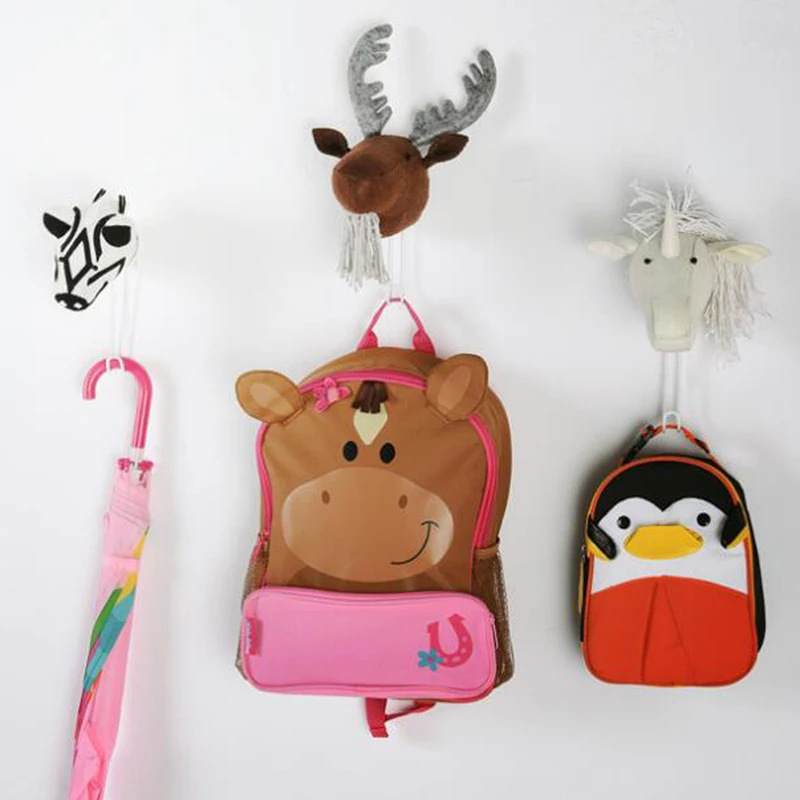 Декор для детской комнаты головы животных Настенный декор спальни мягкая