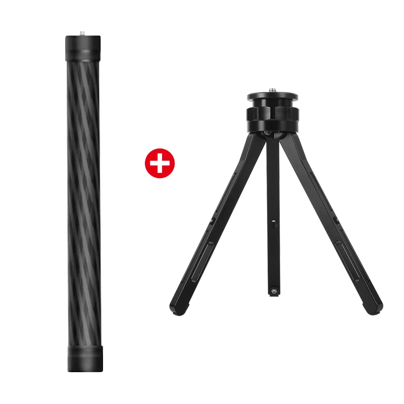 DJI Ronin S карбоновое волокно Удлинительный стержень шест палка для селфи стабилизатор карданный удлинитель для Zhiyun Crane M2 G6 Plus moza feiyu - Цвет: POLE W TRIPOD
