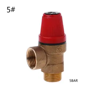 Латунный предохранительный клапан для сброса слива для солнечного водонагревателя, внутренний и внешний провод C90D
