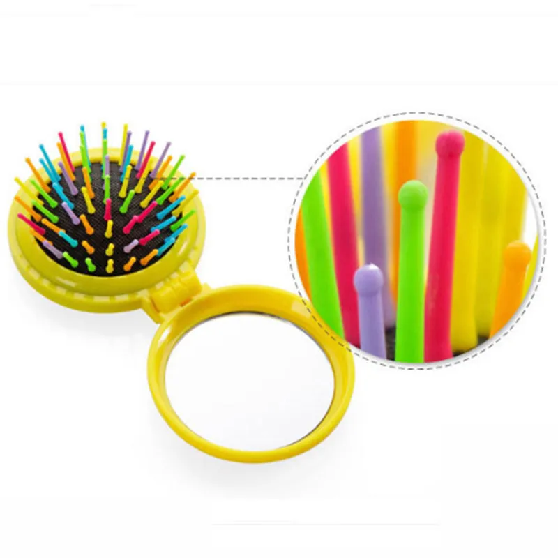 Портативная круглая карманная расческа маленький размер Подушка безопасности