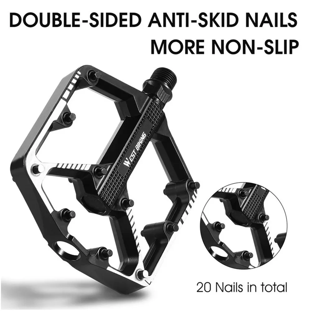 

1 Pair Bike Anti-slip Pedals DU Bearing MTB Road Kids' Bicycle Pedals Aluminum Alloy Pedal Cycling Accessories