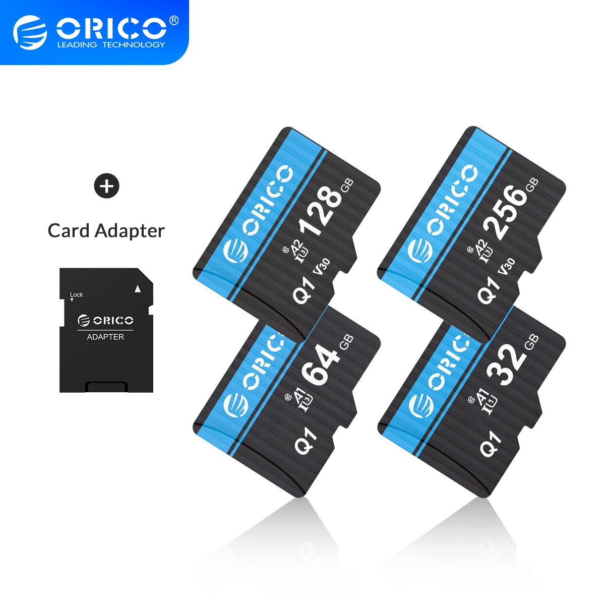 

Карта памяти ORICO SD, класс 10, 256/128/64/32/80/МБ/с.